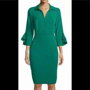 Badgley Mischka Collection collared dress